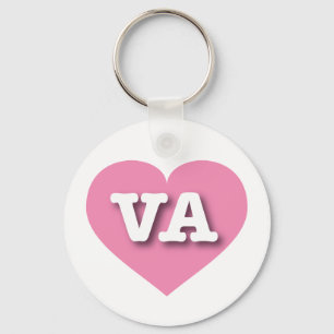 Llavero Virginia Pink Heart - Amo a VA