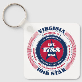 Llavero Virginia State Keychain