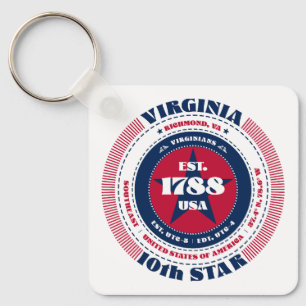 Llavero Virginia State Keychain