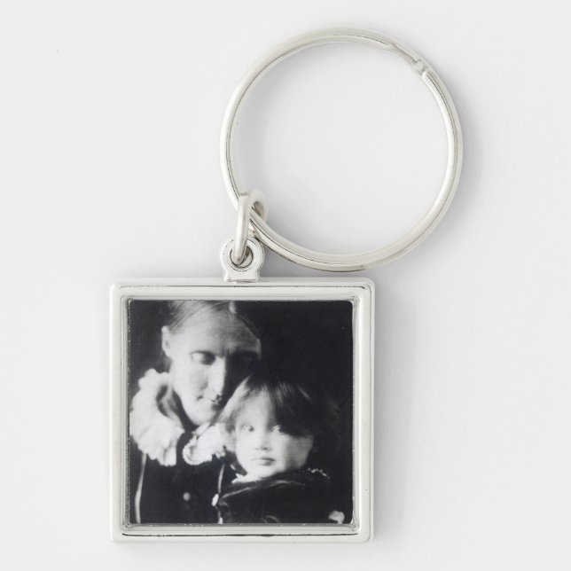 Llavero Virginia Woolf, con su madre Julia, 1884 (Frente)