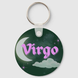 Llavero Virgo Celestial Estética Dreamy Moon Cloud Stars