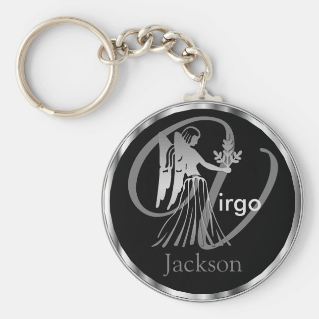 Llavero Virgo ♍ la Virgen - Rótulo zodiaco (Frente)