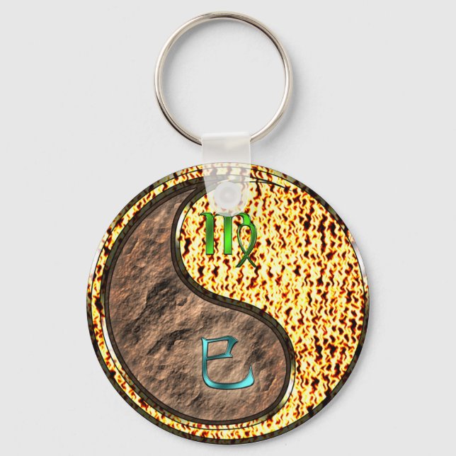 Llavero Virgo y Serpiente de Fuego (Anverso)
