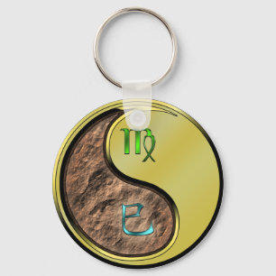 Llavero Virgo y Serpiente Metalizado