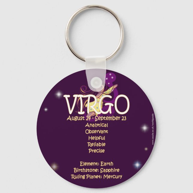 Llavero Virgo zodiac (Anverso)