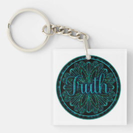 Llavero Virtue Truth Mandala Acrylic Keychain