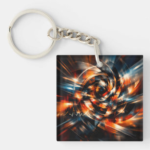 Llavero Visión abstracta de movimiento y mente