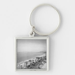 Llavero Visión compleja turística en la costa B&W