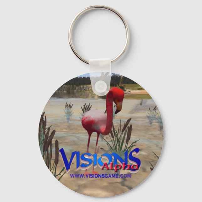 Llavero Visions Alpha Keychain - Flamingo (Anverso)