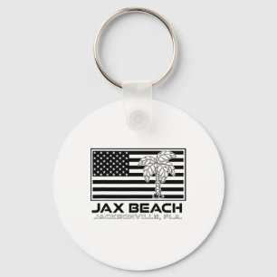 Llavero Visita Jacksonville Florida Vacation Usa Flag Palm