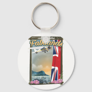 Llavero Visite el hermoso cartel de viaje de las Islas Mal