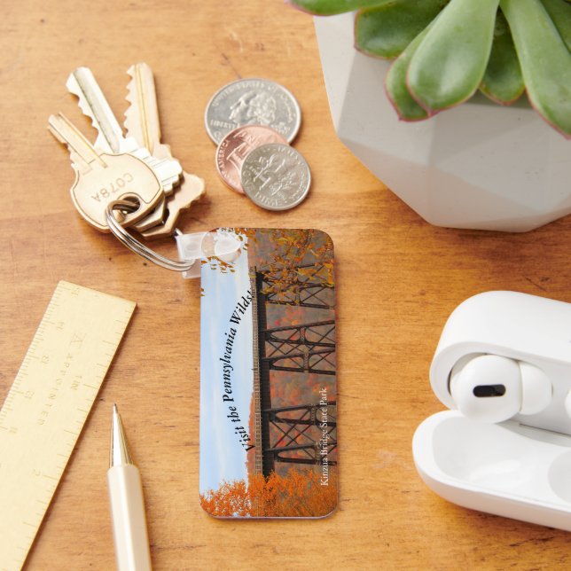 Llavero Visite el pintoresco puente Kinzua Souvenir de PA  (Escritorio )