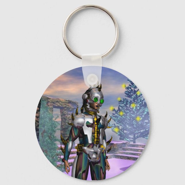 LLAVERO VÍSPERA DE CIBORG DE AÑO NUEVO (Anverso)