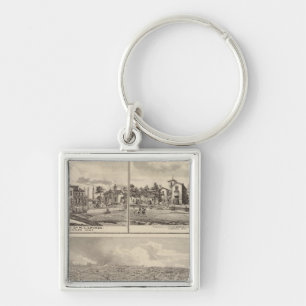 Llavero Vista aérea de las residencias de Muscatine City