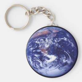 Llavero Vista Apolo 17 de la Tierra en el espacio