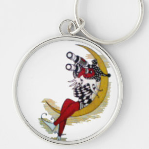 Llavero Vista cósmica: El elfo en la aventura lunar