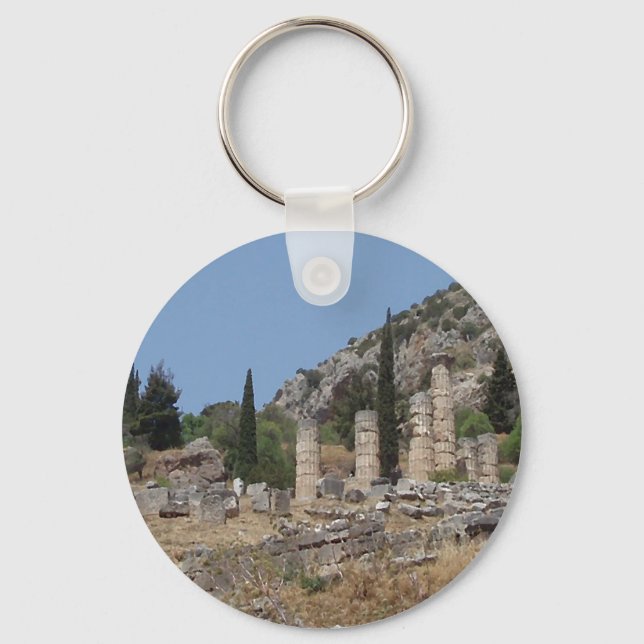 Llavero Vista de Delfos, Grecia (Anverso)