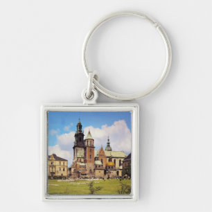 Llavero Vista de la catedral de Wawel