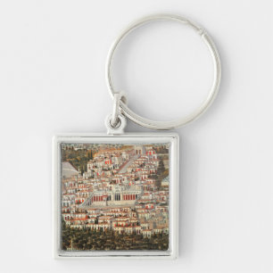Llavero Vista de la ciudad de Damasco