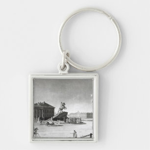 Llavero Vista de la estatua de Peter el grande