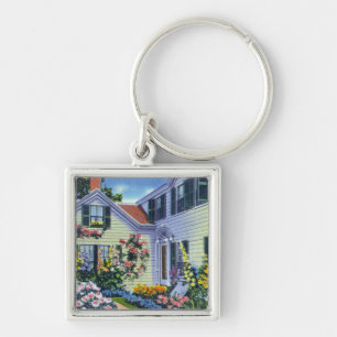 Llavero Vista de la residencia del poste de Emily