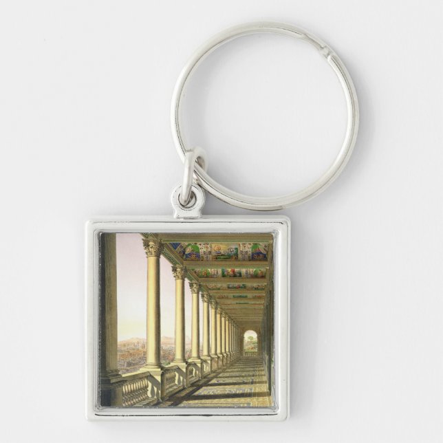 Llavero Vista de la tercera logia del piso en el Vatican, (Frente)