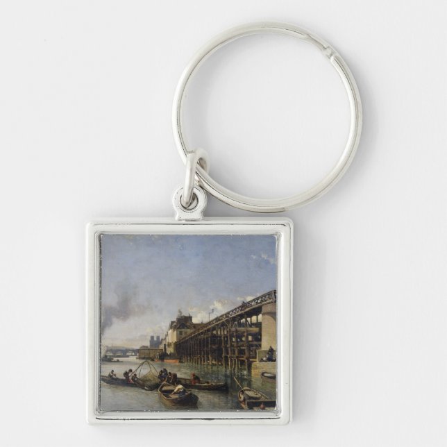 Llavero Vista de París, del Sena o del l'Estacade, 1853 (Frente)