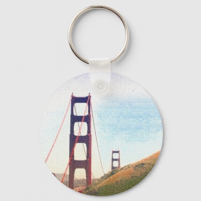 Llavero vista de puerta dorada (Anverso)