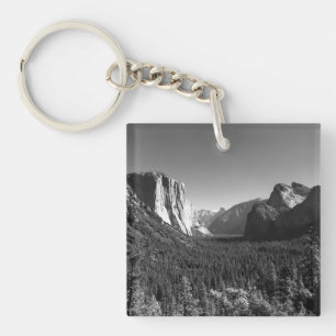 Llavero Vista de Tunnel de Yosemite Valley Foto en Blanco