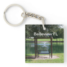 Vista de un pequeño lago de ciudad