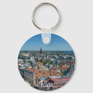 Llavero Vista del casco antiguo de Riga desde arriba