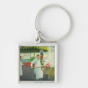 Llavero Vista del muelle del pescador, el conseguir de los