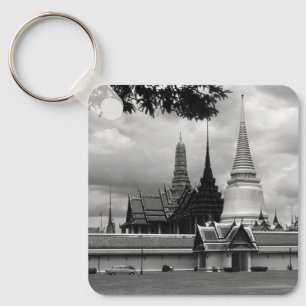 Llavero Vista del Palacio Real de la capilla de Bangkok en