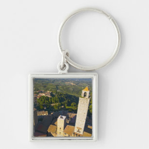 Llavero Vista desde la torre, San Gimignano, Siena, Toscan