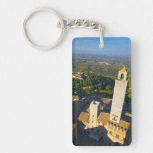 Llavero Vista desde la torre, San Gimignano, Siena, Toscan