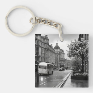 Llavero Vista elegante de la calle
