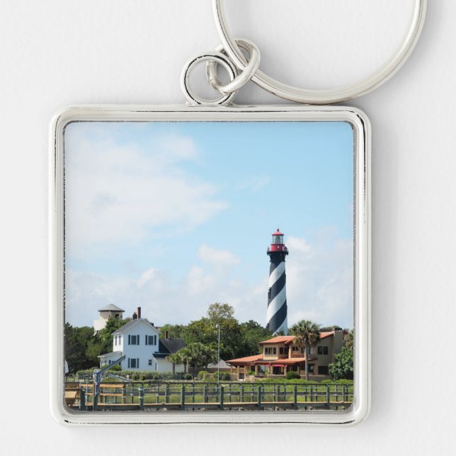 Llavero Vista escénica faro de St Augustine, la Florida (Frente)