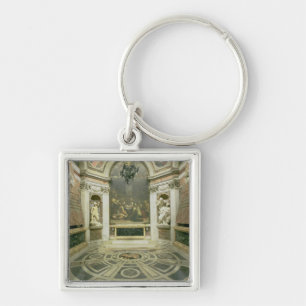 Llavero Vista interior de la capilla octagonal de Chigi