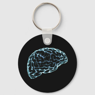 LLAVERO VISTA LATERAL DE CEREBRO X-RAY AZUL