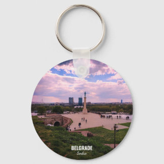 Llavero Vista panorámica de Belgrado desde Kalemegdan