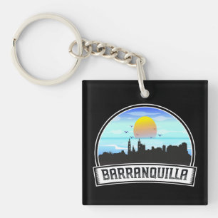 Llavero Vista panorámica de la línea aérea de Barranquilla