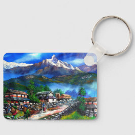 Llavero Vista Panorámica De La Montaña Everest Nepal