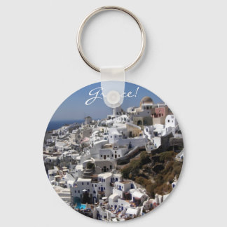 Llavero Vista panorámica de Oia, Grecia