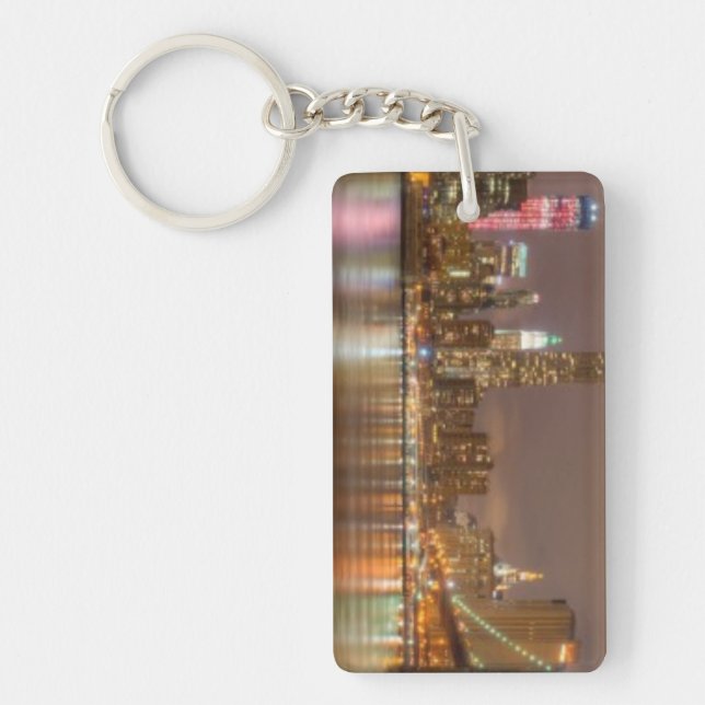 Llavero Vista panorámica del horizonte de Nueva York (Frente)