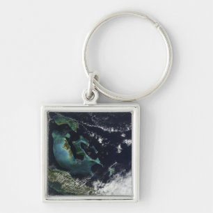 Llavero Vista por satélite de las Islas Bahama