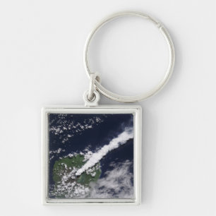 Llavero Vista por satélite de un penacho grueso,