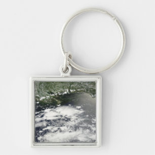 Llavero Vista por satélite del aceite que se escapa 2