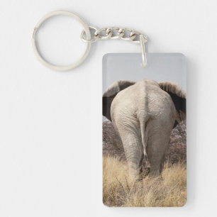 Llavero Vista trasera de elefante