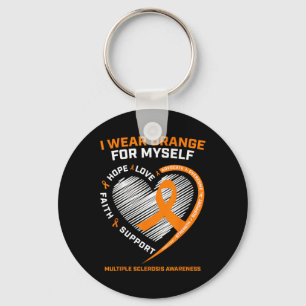 Llavero Viste Naranja Yo Mismo Conciencia De Esclerosis Mú