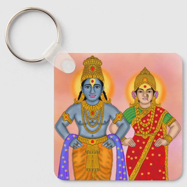 Llavero Vitthal Rukmini Keychain (Anverso)